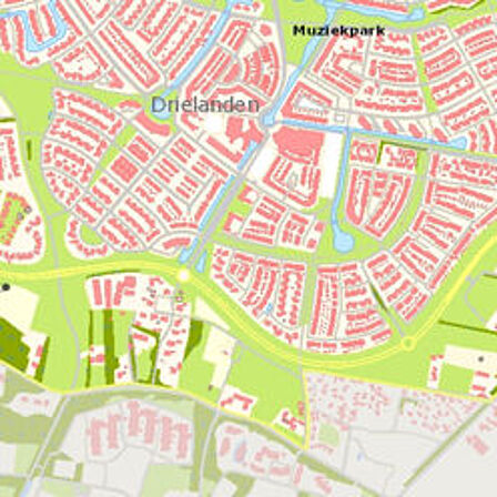 kaartje plangebied De Groene Zoom
